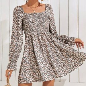 Long Sleeve Floral Dress